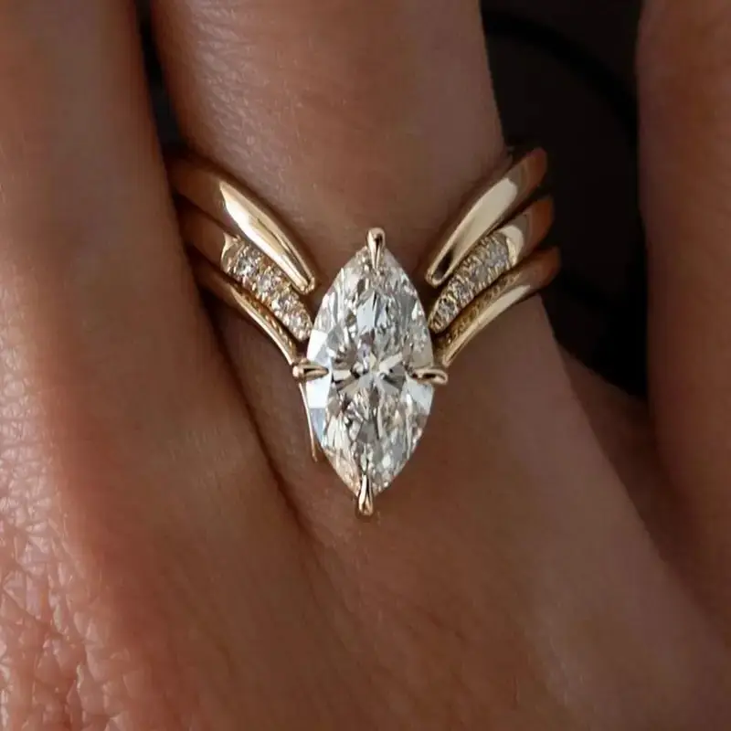 Willa | Drop Crown Gold Ring