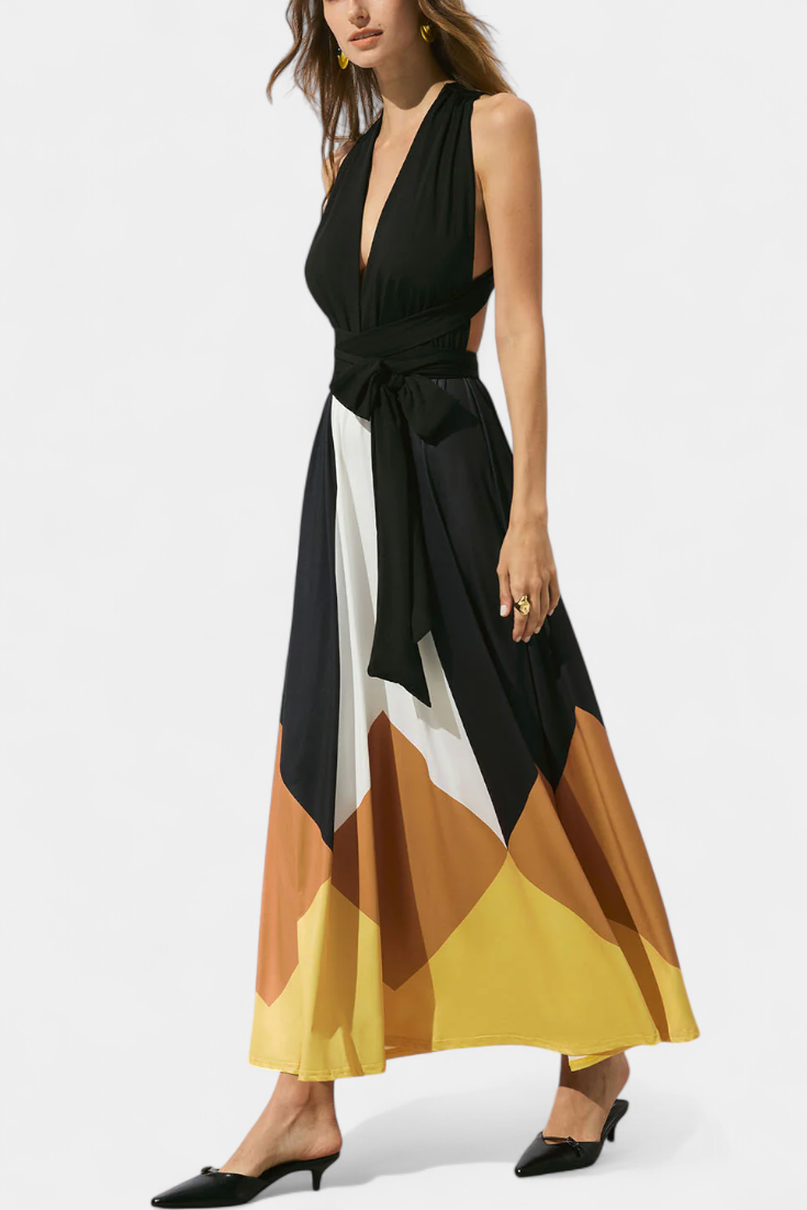 Wendy | Convertible Open-Back Maxi Dress