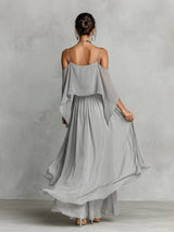 Erin | Chiffon Cowl-Neck Maxi Dress