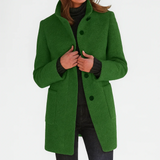 Katelin | Classic Wool-Blend Trench Coat