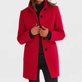 Katelin | Classic Wool-Blend Trench Coat