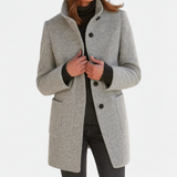 Katelin | Classic Wool-Blend Trench Coat
