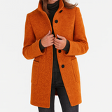 Katelin | Classic Wool-Blend Trench Coat
