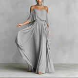Erin | Chiffon Cowl-Neck Maxi Dress