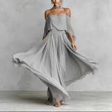 Erin | Chiffon Cowl-Neck Maxi Dress