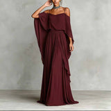 Erin | Chiffon Cowl-Neck Maxi Dress