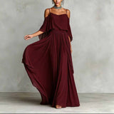 Erin | Chiffon Cowl-Neck Maxi Dress