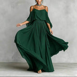 Erin | Chiffon Cowl-Neck Maxi Dress