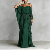 Erin | Chiffon Cowl-Neck Maxi Dress