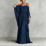 Erin | Chiffon Cowl-Neck Maxi Dress
