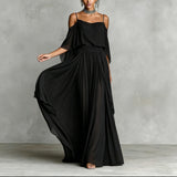 Erin | Chiffon Cowl-Neck Maxi Dress