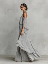 Erin | Chiffon Cowl-Neck Maxi Dress