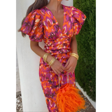 Nellie | Elegant Floral Wrap Dress