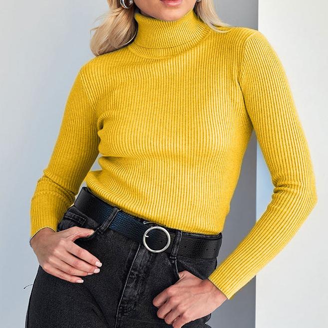 Céleste | Ribbed Turtleneck Sweater