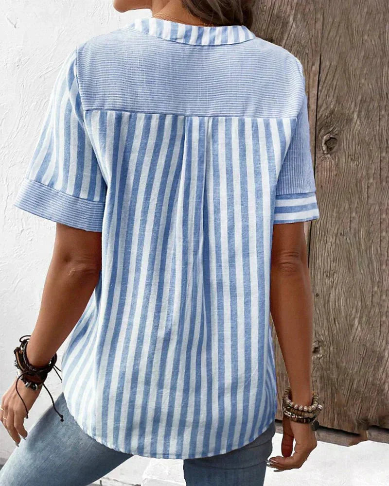 Naima | Soft Striped Blouse