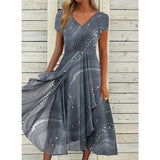 Seraphine | Flowing V-Neck Midi Dress