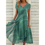 Seraphine | Flowing V-Neck Midi Dress