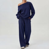 Camille | One-Shoulder Long Sleeve Two-Piece Set