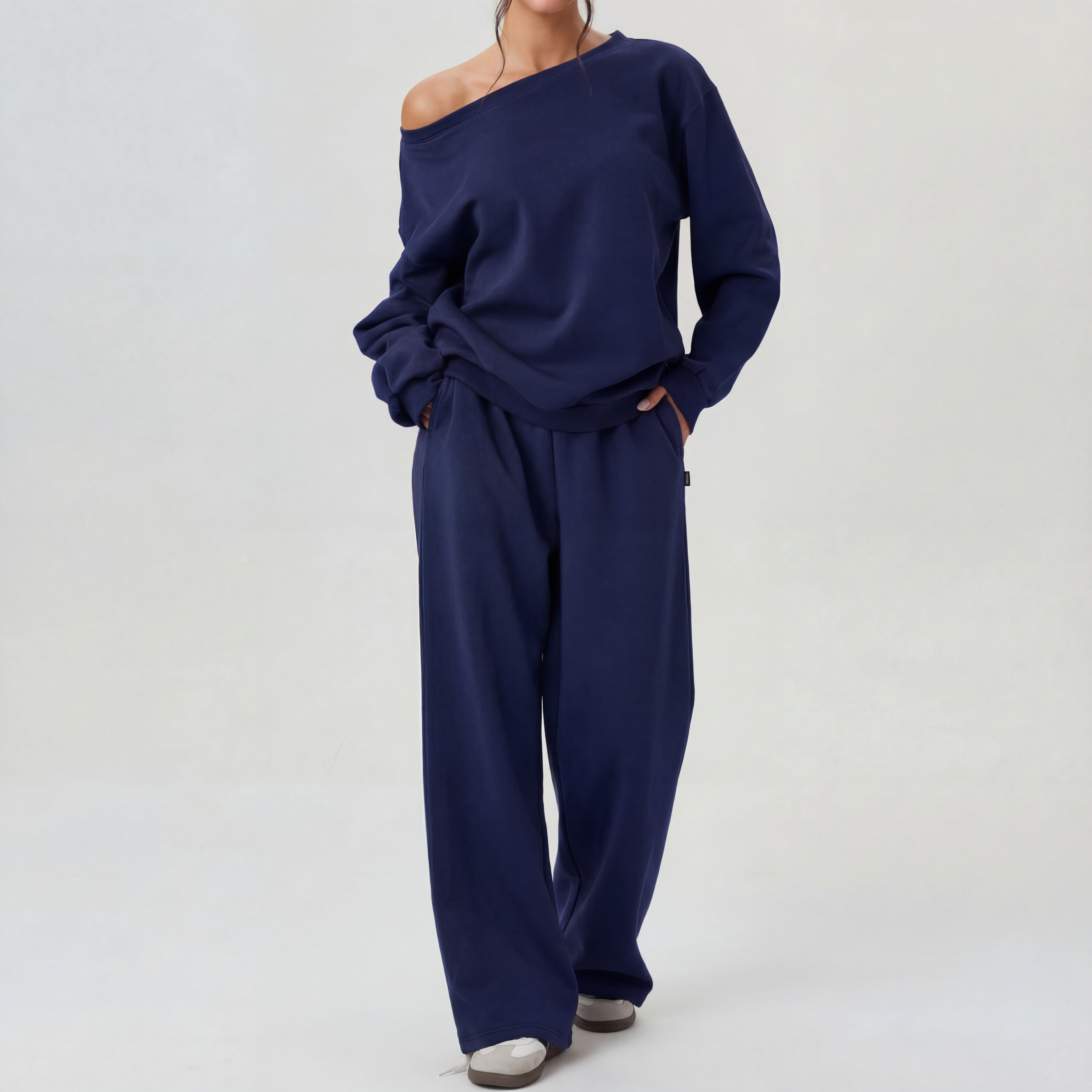 Camille | One-Shoulder Long Sleeve Two-Piece Set