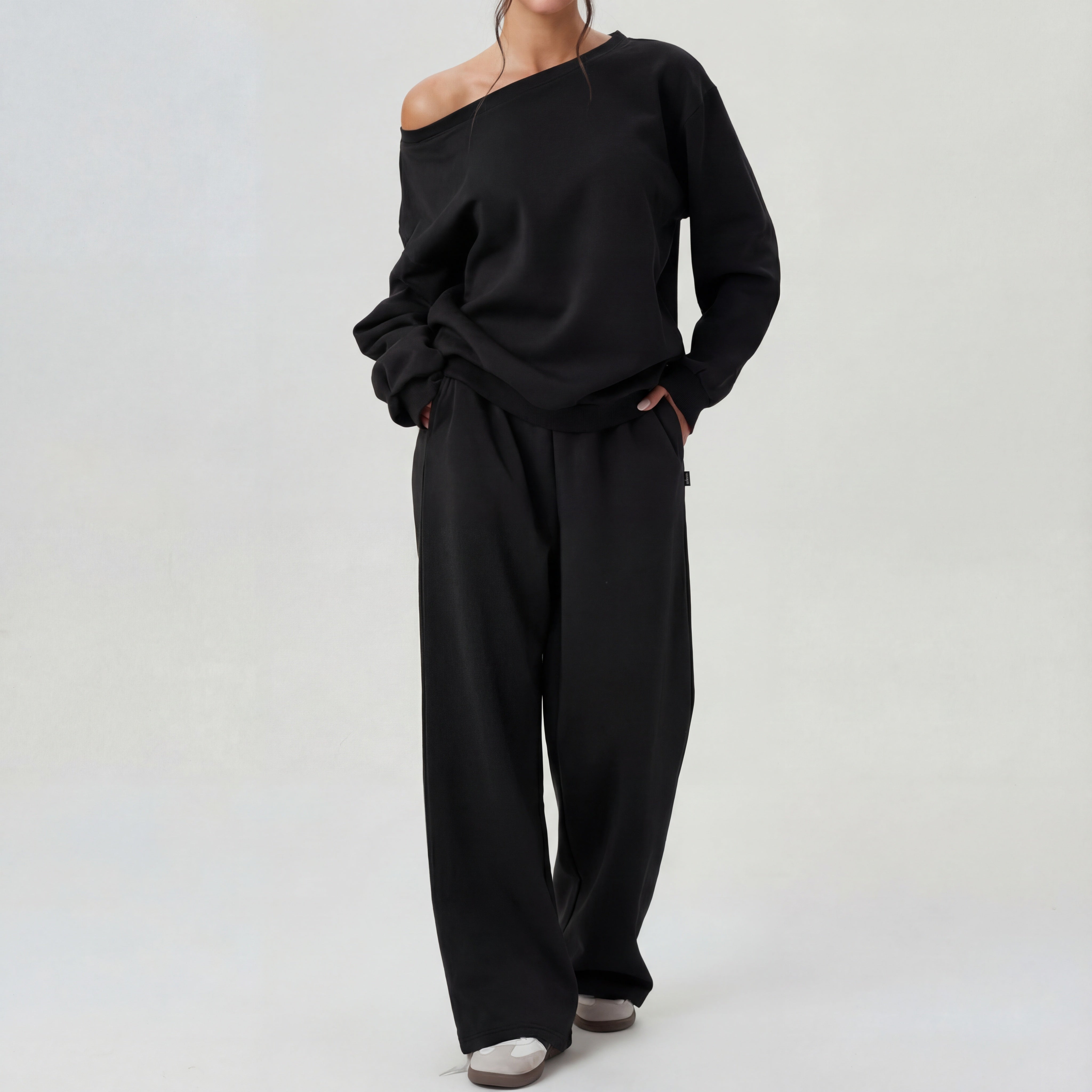 Camille | One-Shoulder Long Sleeve Two-Piece Set