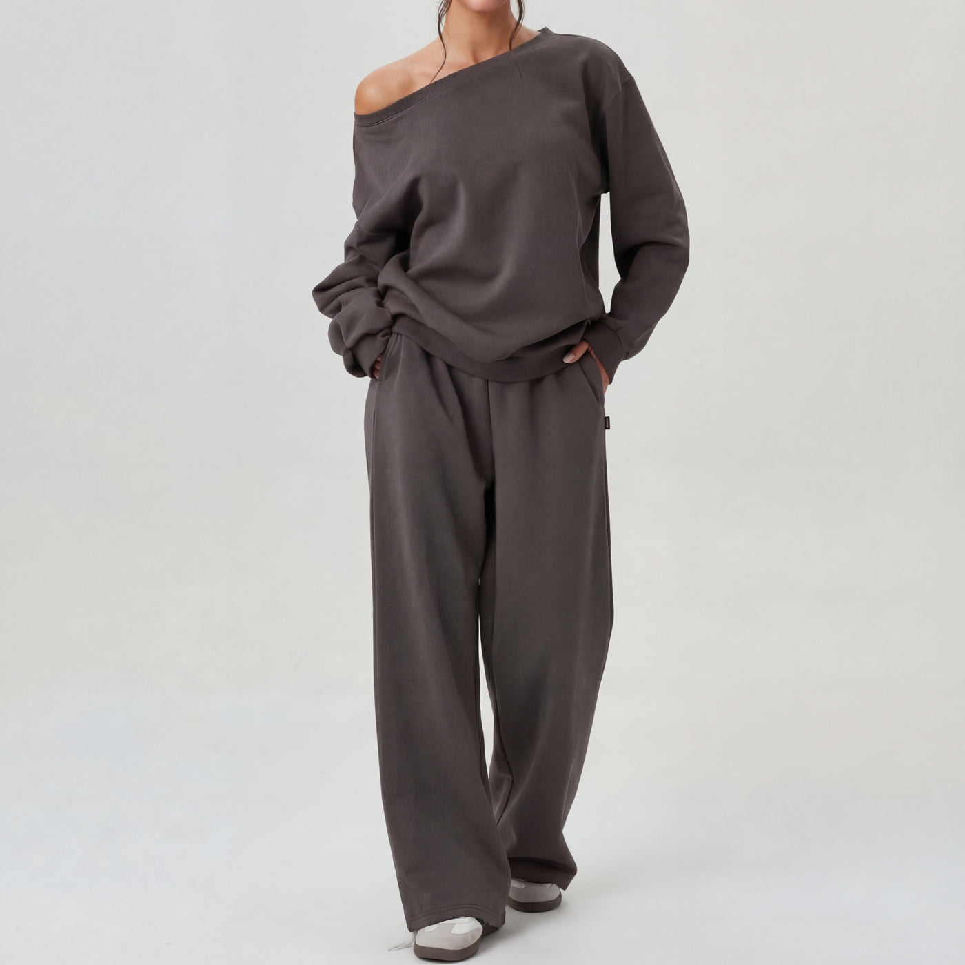 Camille | One-Shoulder Long Sleeve Two-Piece Set