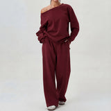 Camille | One-Shoulder Long Sleeve Two-Piece Set