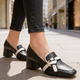 Gretchen | Outline Heeled Loafers