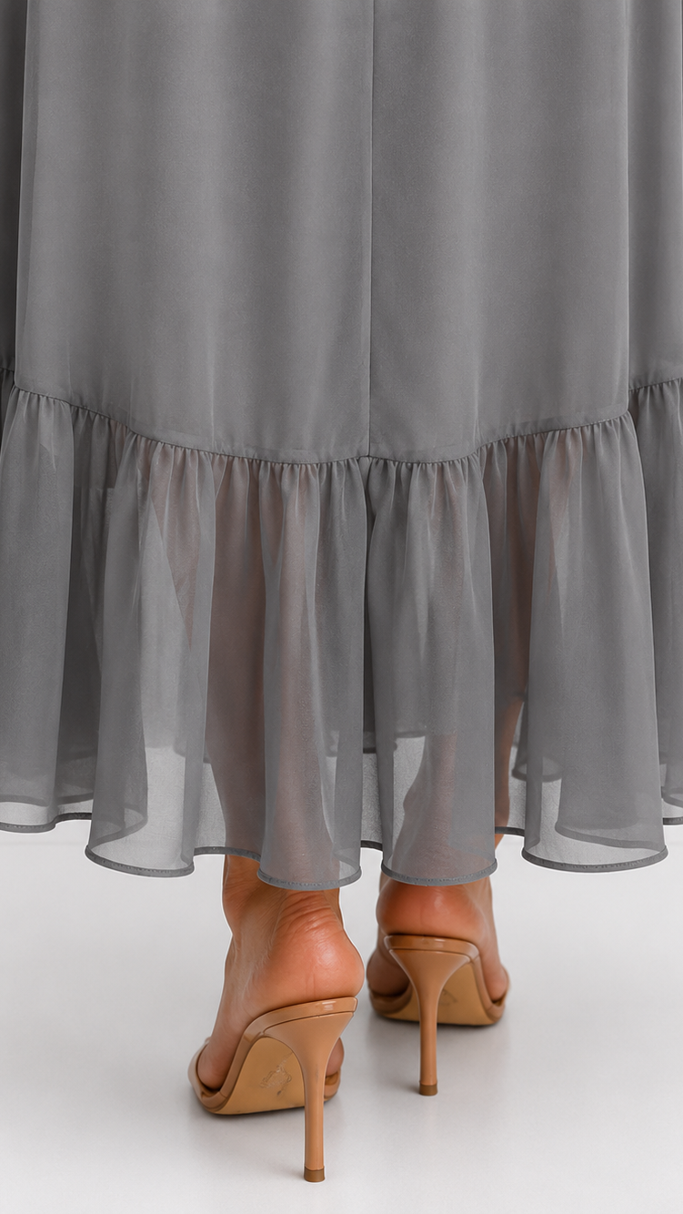 Yolande | Chiffon Wrap Maxi Dress
