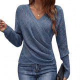 Millicent | Cozy V-Neck Long Sleeve Pullover