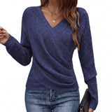 Millicent | Cozy V-Neck Long Sleeve Pullover