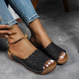 Lexi | Floral Ergonomic Slide Sandals