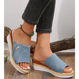 Mikayla | Ergonomic Denim-Inspired Sandals