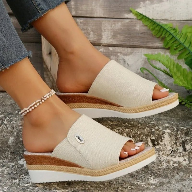 Mikayla | Ergonomic Denim-Inspired Sandals