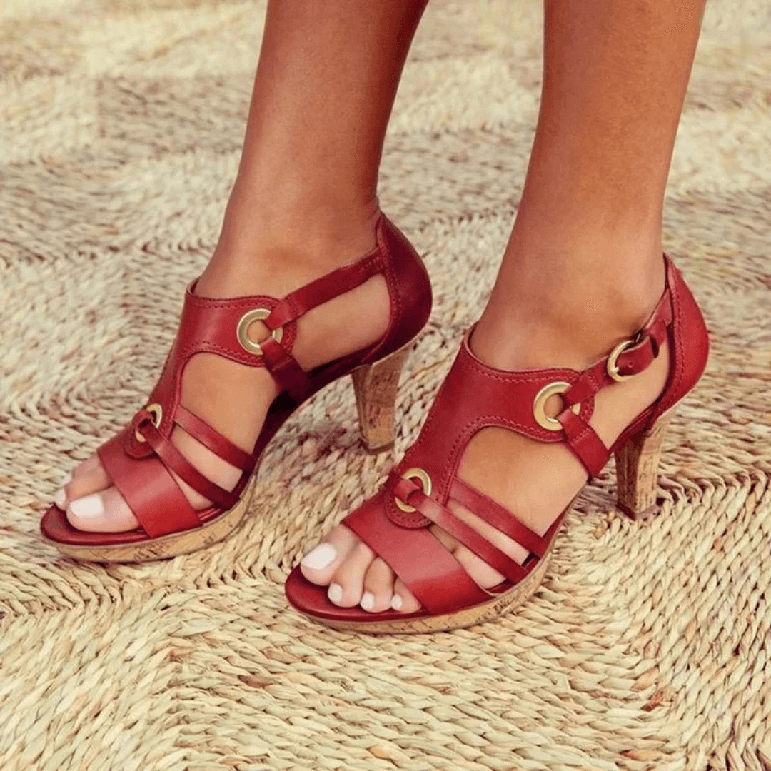 Sherry | Elegant Open-Toe Comfort Pumps