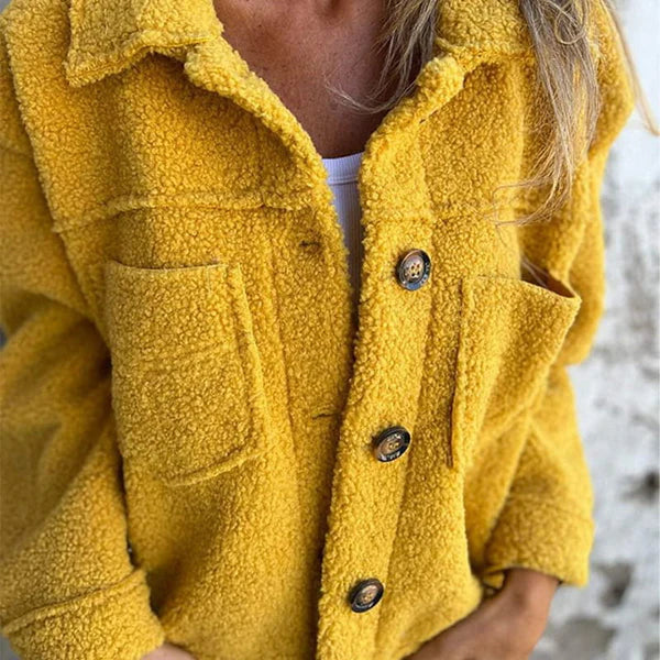 Vivienne | Relaxed Fleece Jacket with Lapels