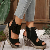 Natalie | Boho Wedge Tassel Sandals
