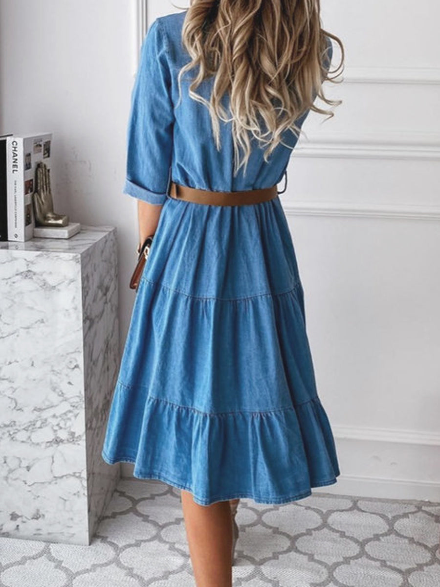 Rae | Relaxed Midi Denim Dress