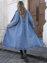 Lena | Relaxed Long Denim Jacket