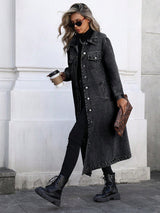 Lena | Relaxed Long Denim Jacket