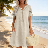 Bronwyn | Relaxed V-Neck Tunic With Pockets