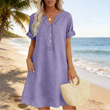 Bronwyn | Relaxed V-Neck Tunic With Pockets