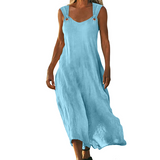 Marion | Sleeveless V-Neck Flowing Dress