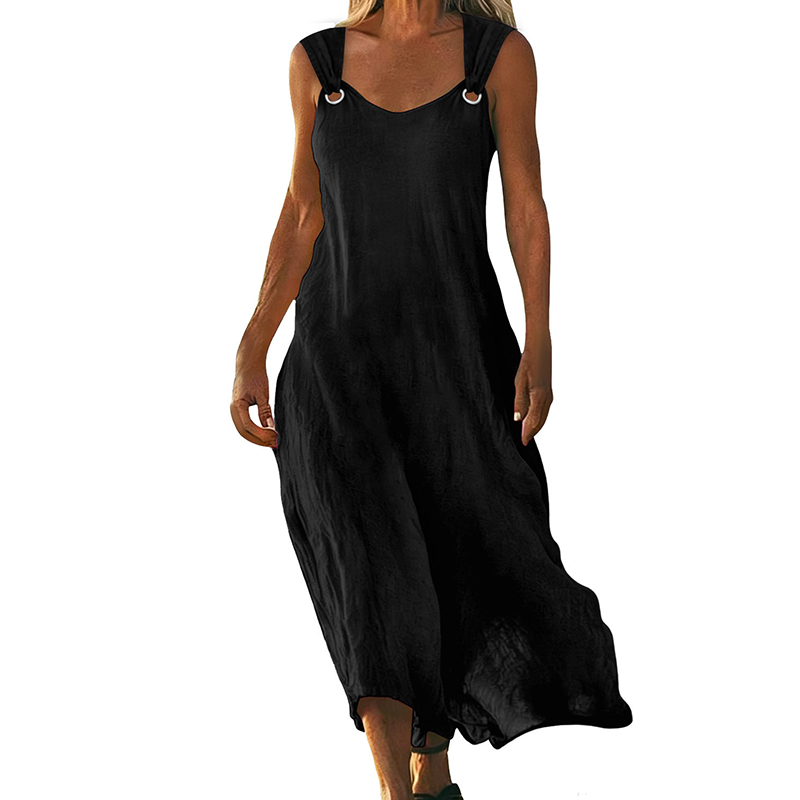 Marion | Sleeveless V-Neck Flowing Dress
