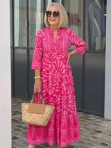 Nicki | Button-Front Midi Shirt Dress