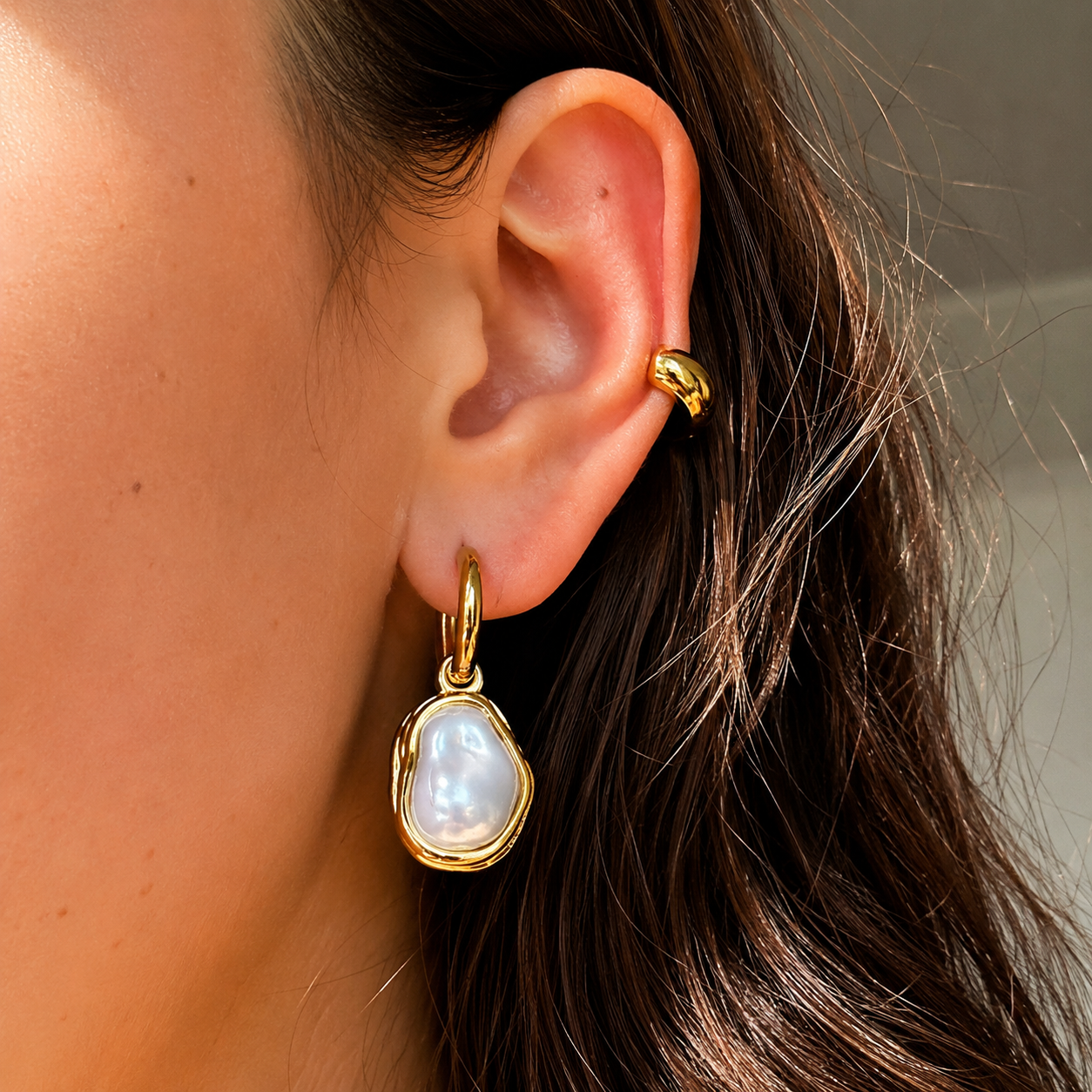 Bettine | Gold Earcuff Stack