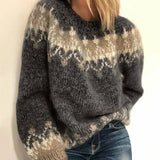 Solène | Nordic Pattern Cozy Knit Sweater