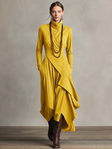 Felisa | Asymmetric Long-Sleeve Dress