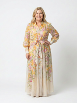 Cadence | Sheer Floral Maxi Dress