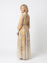 Cadence | Sheer Floral Maxi Dress