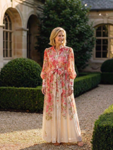Cadence | Sheer Floral Maxi Dress